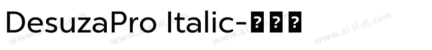 DesuzaPro Italic字体转换